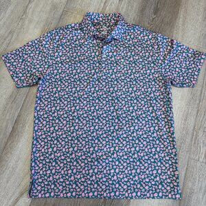 Rhoback Performance Polo "Augusta Azaleas" NWOT